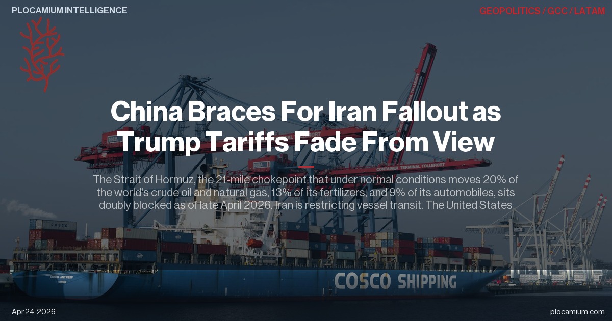 China Braces For Iran Fallout as Trump Tariffs Fade From View
