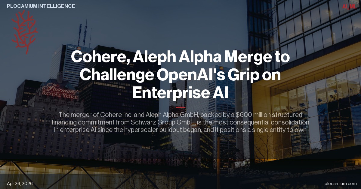 Cohere, Aleph Alpha Merge to Challenge OpenAI's Grip on Enterprise AI