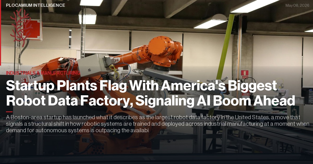 Startup Plants Flag With America's Biggest Robot Data Factory, Signaling AI Boom Ahead