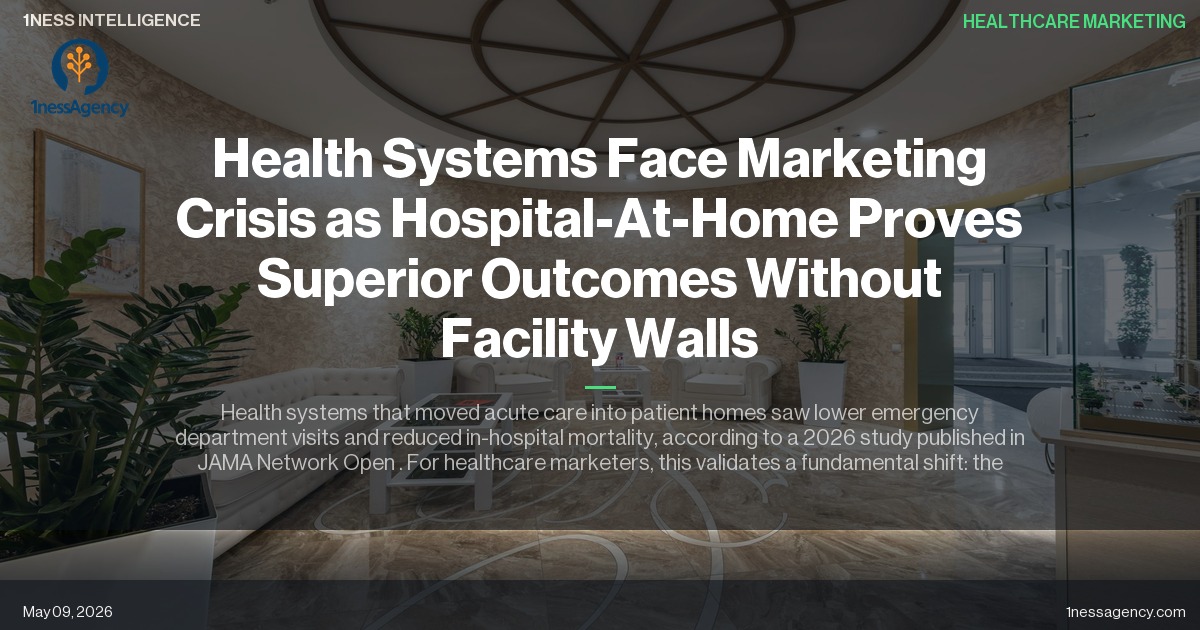 Health Systems Face Marketing Crisis as Hospital-At-Home Proves Superior Outcomes Without Facility Walls