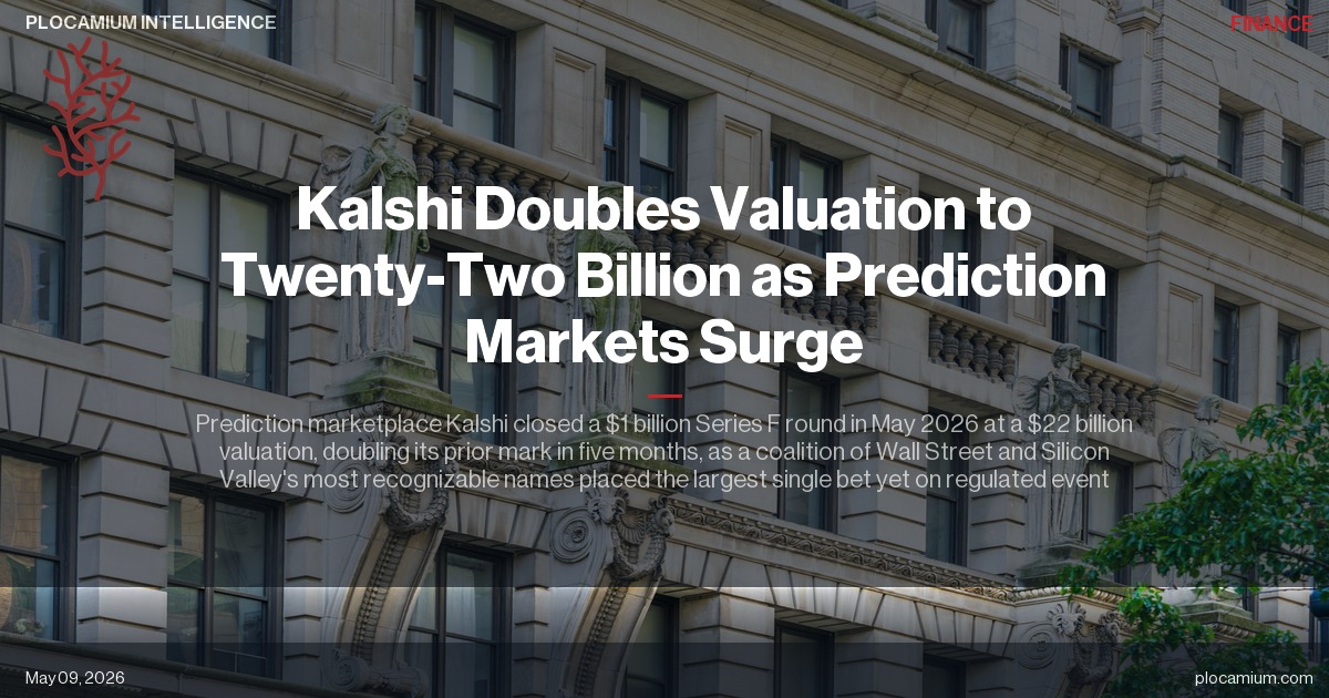 Kalshi Doubles Valuation to Twenty-Two Billion as Prediction Markets Surge