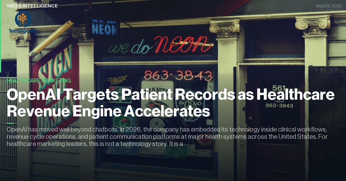 OpenAI Targets Patient Records as Healthcare Revenue Engine Accelerates