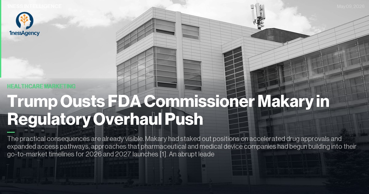 Cover image for Trump Ousts FDA Commissioner Makary in Regulatory Overhaul Push