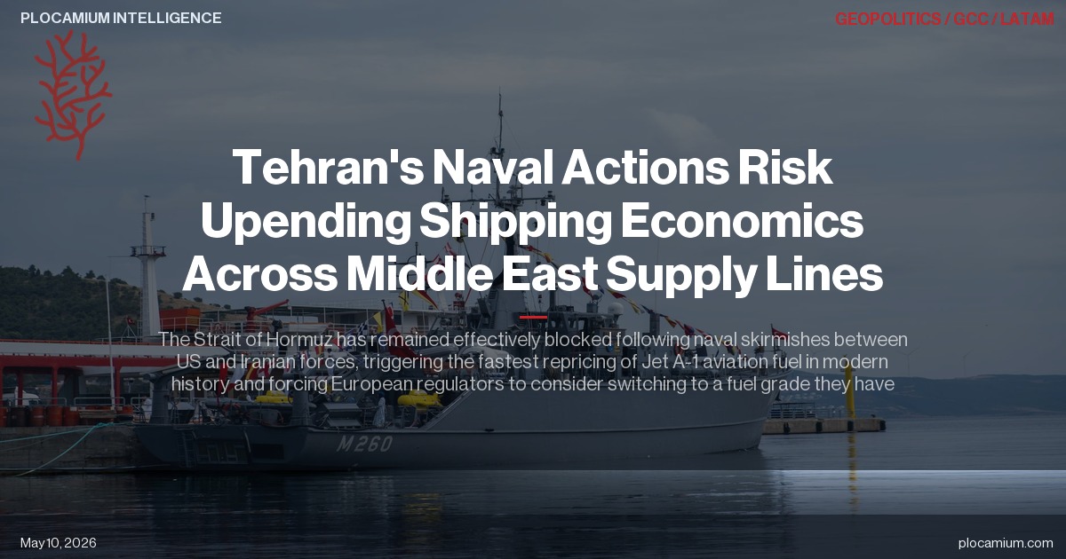 Tehran's Naval Actions Risk Upending Shipping Economics Across Middle East Supply Lines