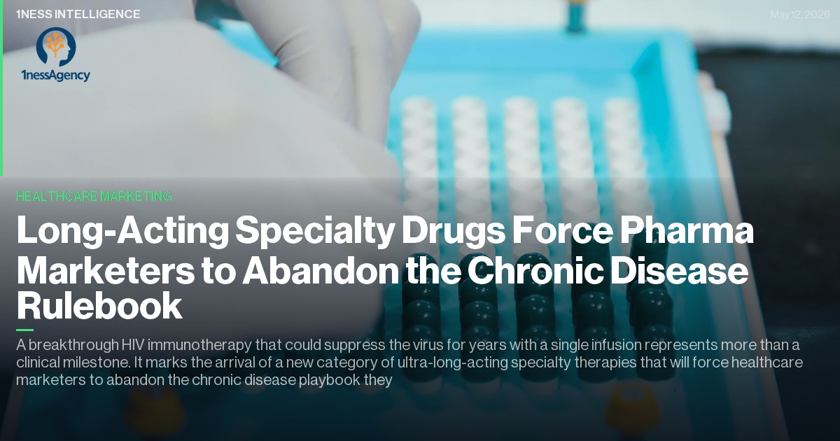 Cover image for Long-Acting Specialty Drugs Force Pharma Marketers to Abandon the Chronic Disease Rulebook