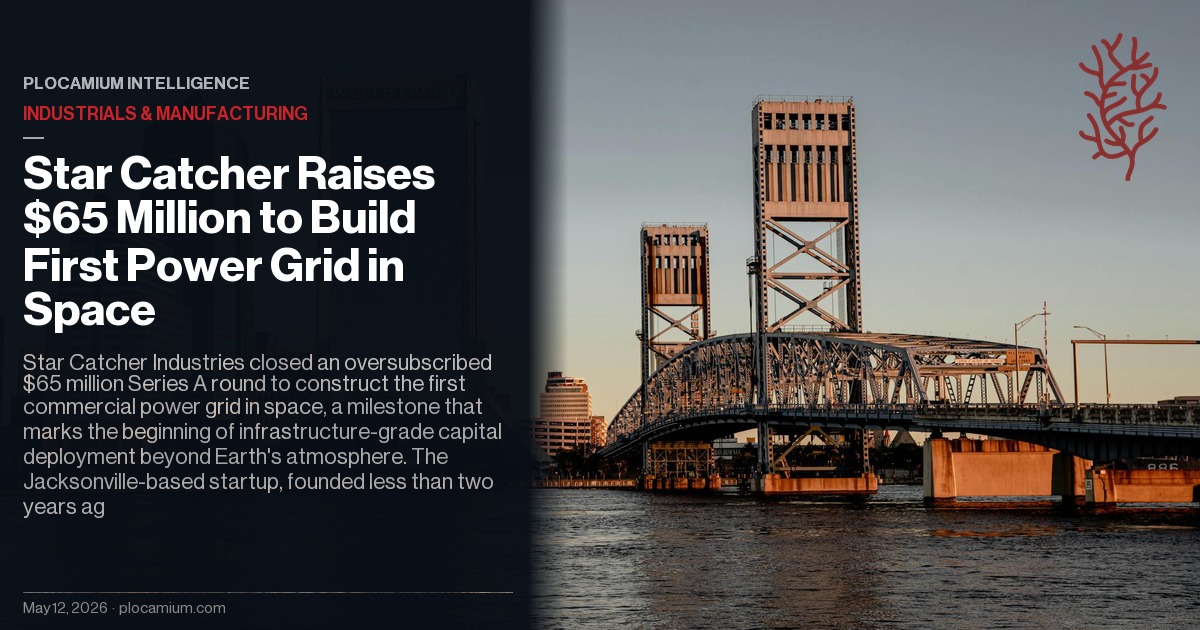 Star Catcher Raises $65 Million to Build First Power Grid in Space