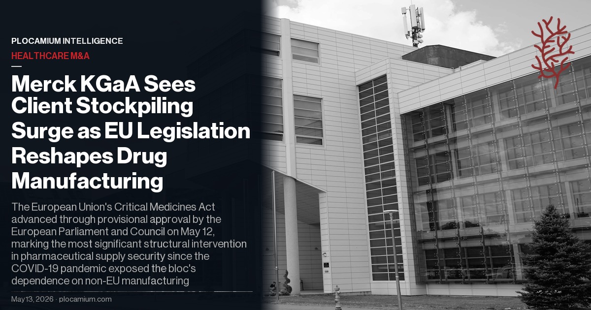 Merck KGaA Sees Client Stockpiling Surge as EU Legislation Reshapes Drug Manufacturing
