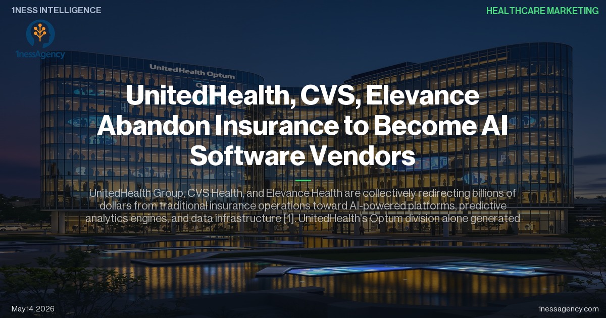 Cover image for UnitedHealth, CVS, Elevance Abandon Insurance to Become AI Software Vendors