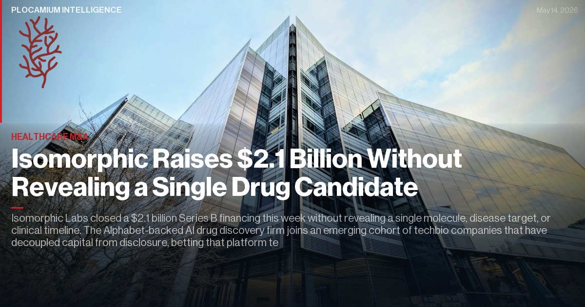 Isomorphic Raises $2.1 Billion Without Revealing a Single Drug Candidate