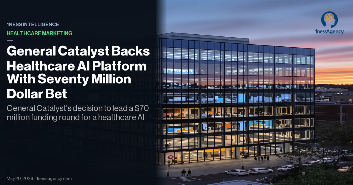 Cover image for General Catalyst Backs Healthcare AI Platform With Seventy Million Dollar Bet