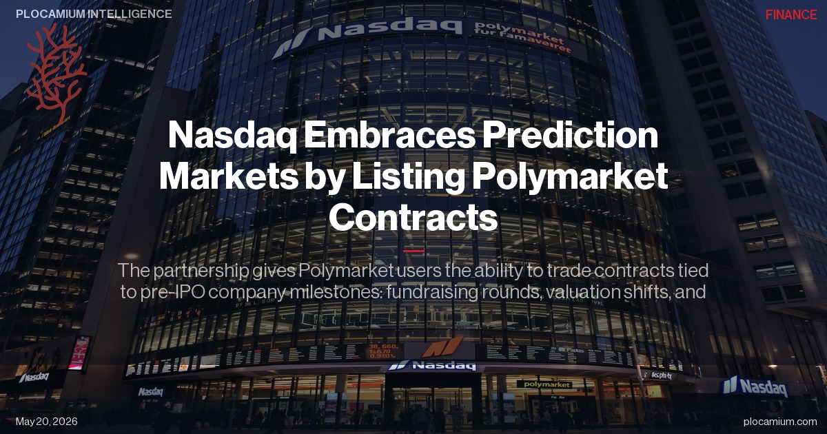 Nasdaq Embraces Prediction Markets by Listing Polymarket Contracts