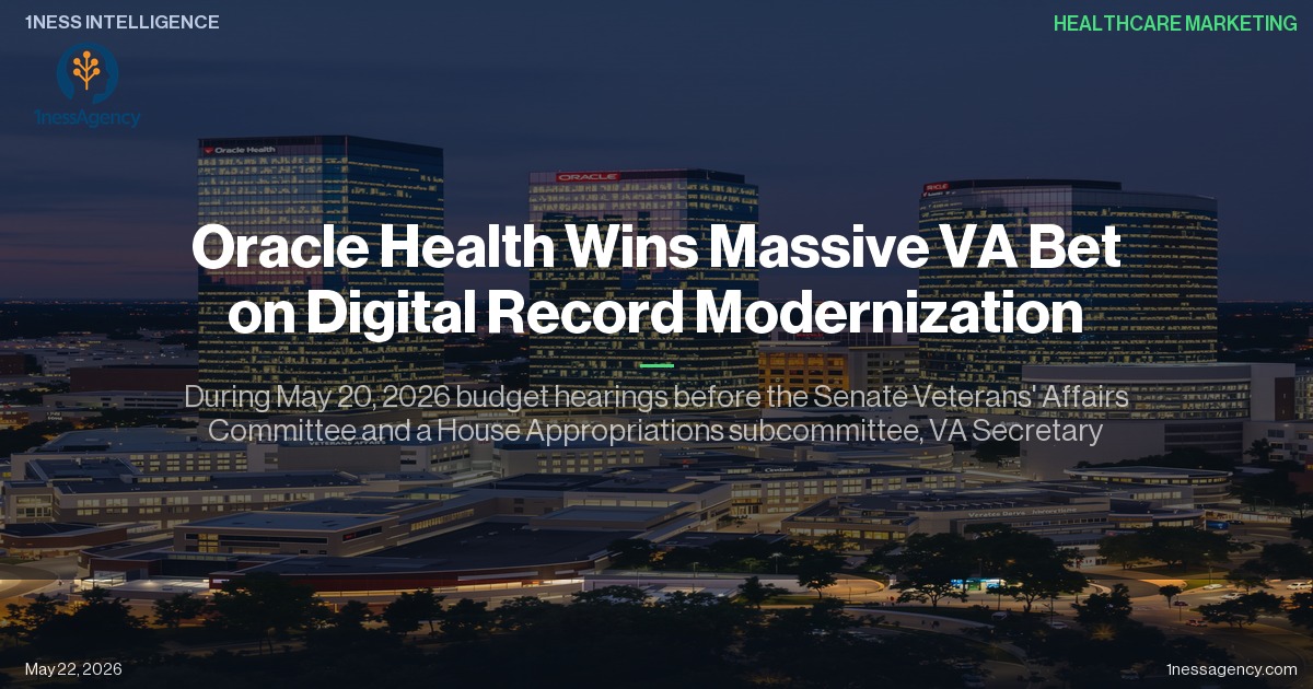 Cover image for Oracle Health Wins Massive VA Bet on Digital Record Modernization