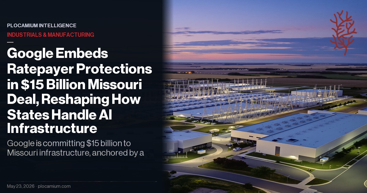 Google Embeds Ratepayer Protections in $15 Billion Missouri Deal, Reshaping How States Handle AI Infrastructure