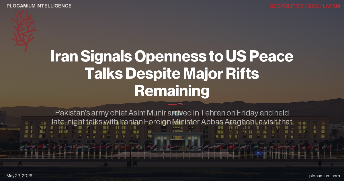 Iran Signals Openness to US Peace Talks Despite Major Rifts Remaining