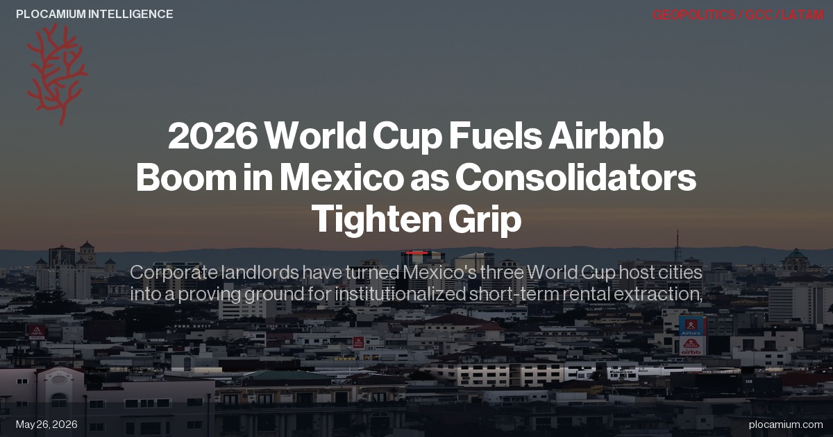 2026 World Cup Fuels Airbnb Boom in Mexico as Consolidators Tighten Grip