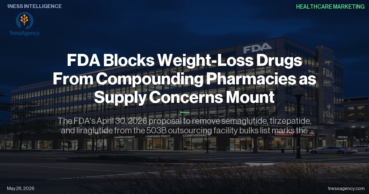 Cover image for FDA Blocks Weight-Loss Drugs From Compounding Pharmacies as Supply Concerns Mount