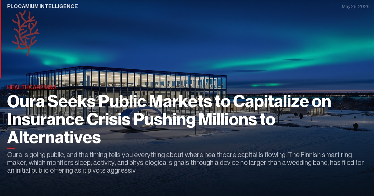 Cover image for Oura Races Into Public Markets as Wearable Health Trackers Gain Wall Street Appeal