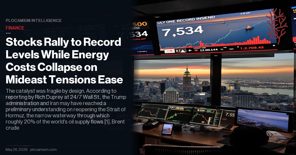 Stocks Rally to Record Levels While Energy Costs Collapse on Mideast Tensions Ease