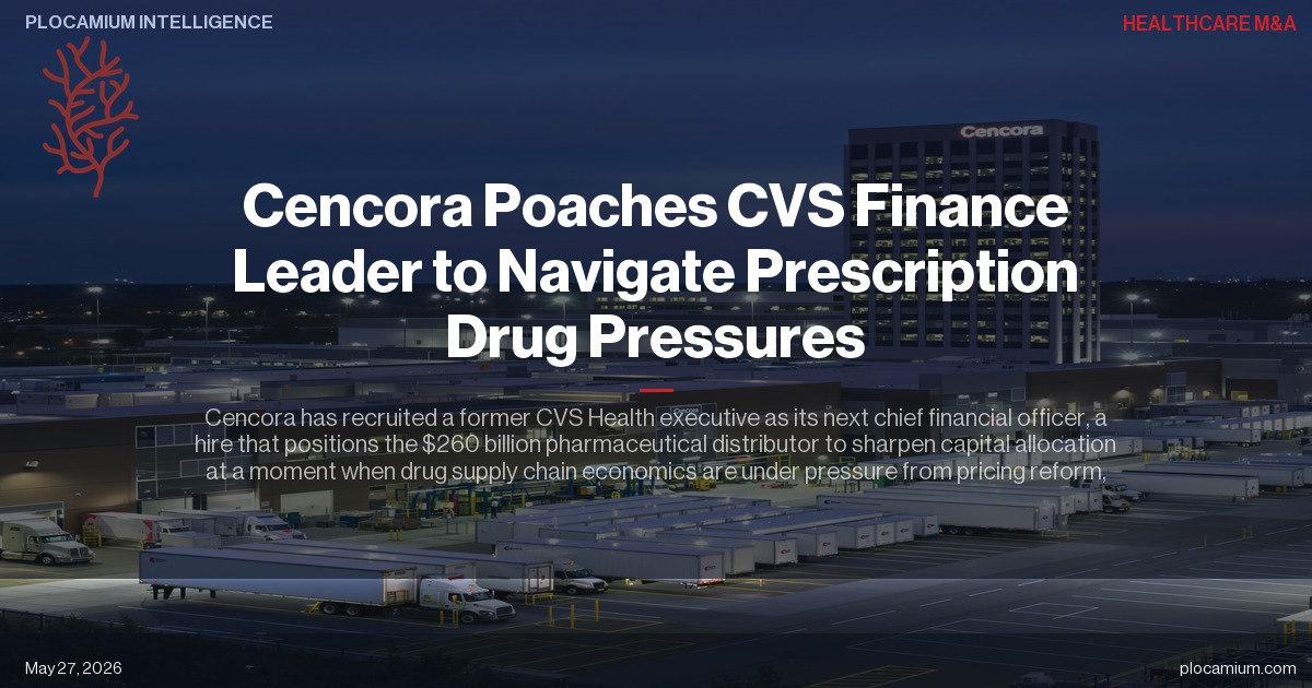 Cencora Poaches CVS Finance Leader to Navigate Prescription Drug Pressures