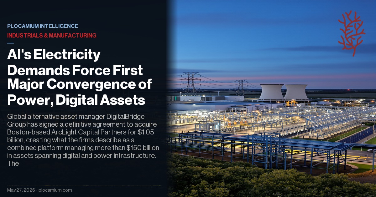 AI's Electricity Demands Force First Major Convergence of Power, Digital Assets