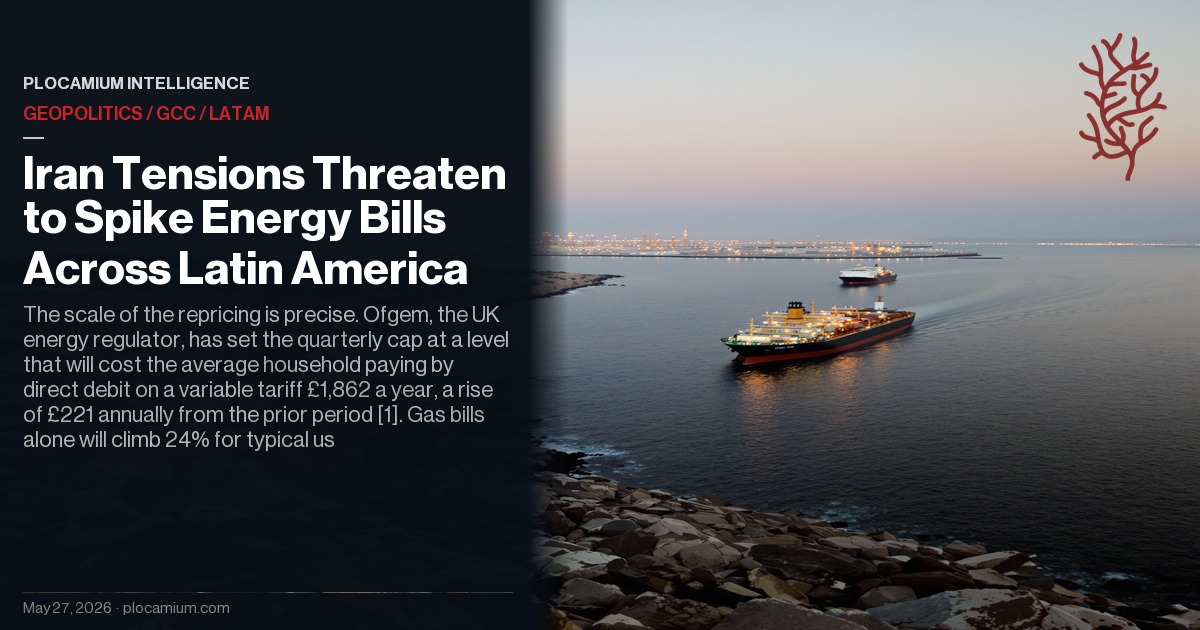 Iran Tensions Threaten to Spike Energy Bills Across Latin America