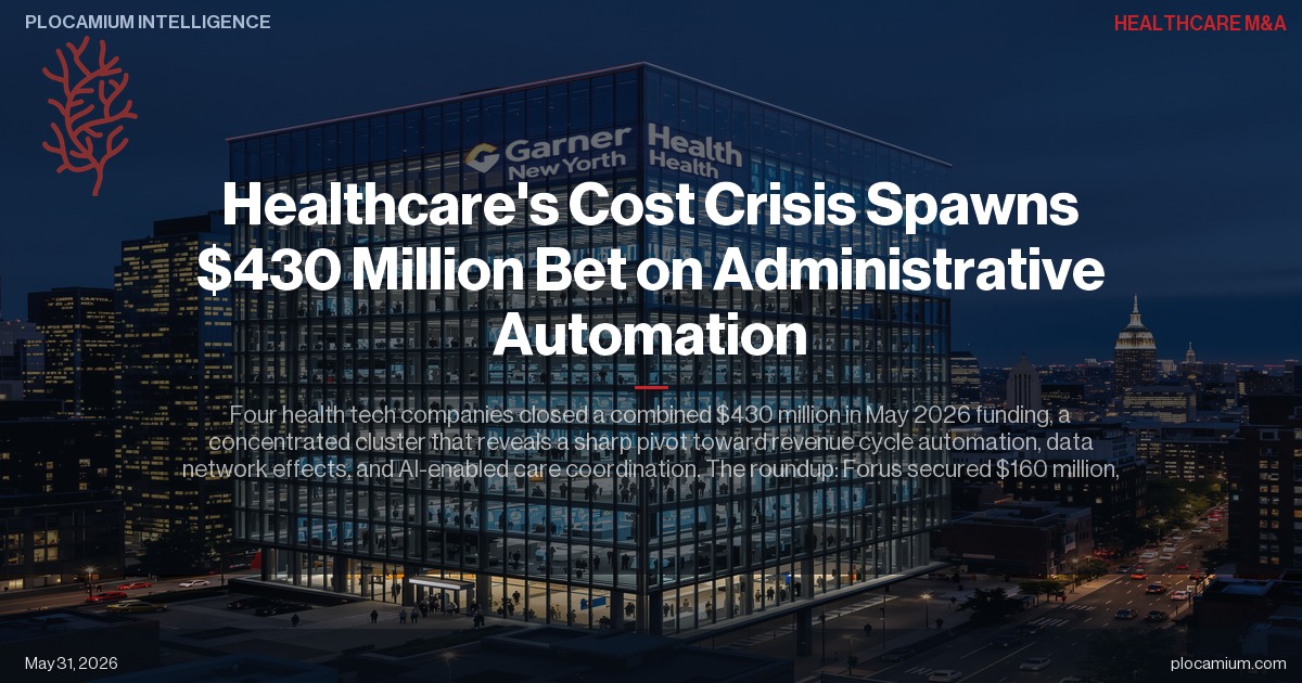 Healthcare's Cost Crisis Spawns $430 Million Bet on Administrative Automation