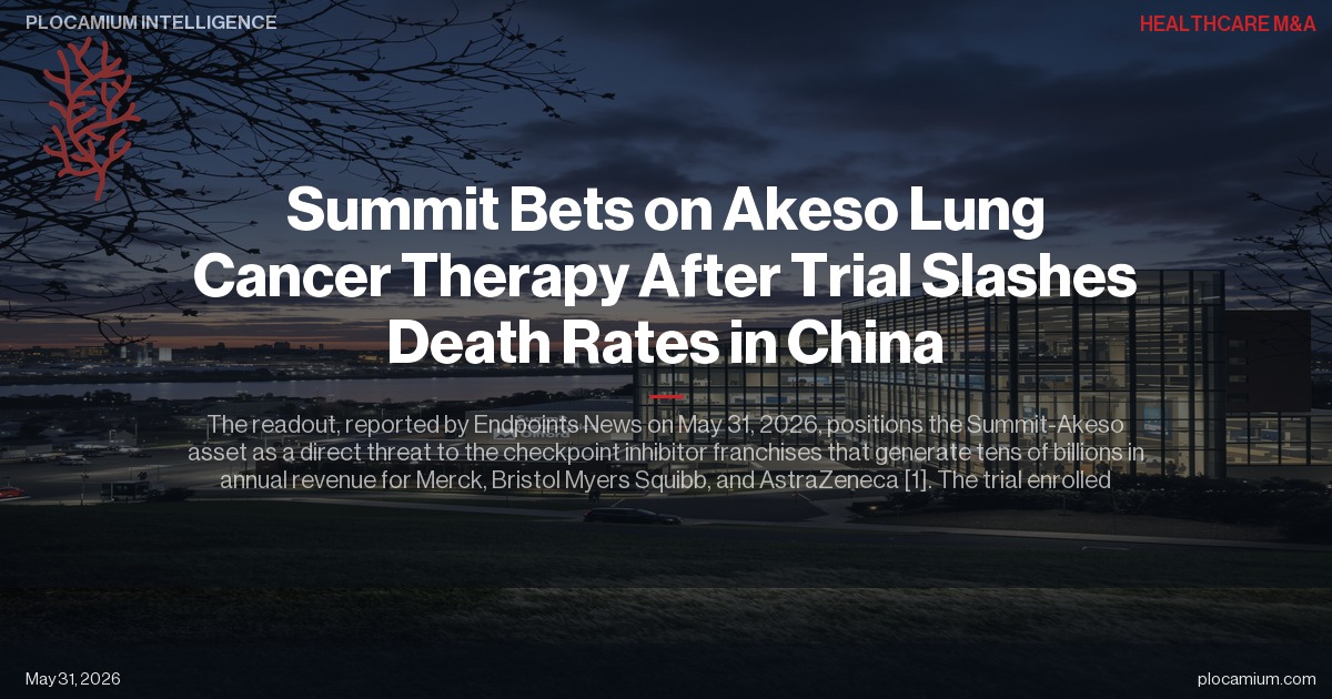 Summit Bets on Akeso Lung Cancer Therapy After Trial Slashes Death Rates in China
