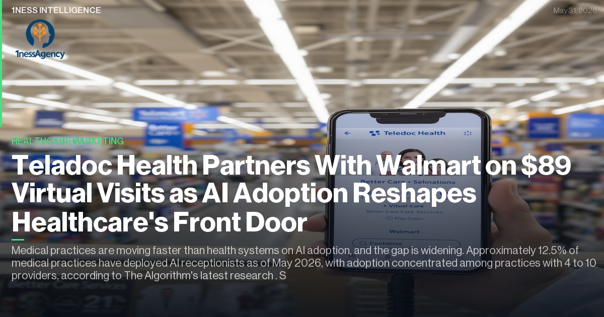 Cover image for Teladoc Health Partners With Walmart on $89 Virtual Visits as AI Adoption Reshapes Healthcare's Front Door