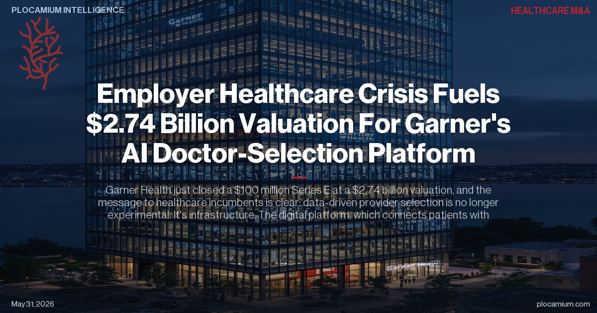 Employer Healthcare Crisis Fuels $2.74 Billion Valuation For Garner's AI Doctor-Selection Platform