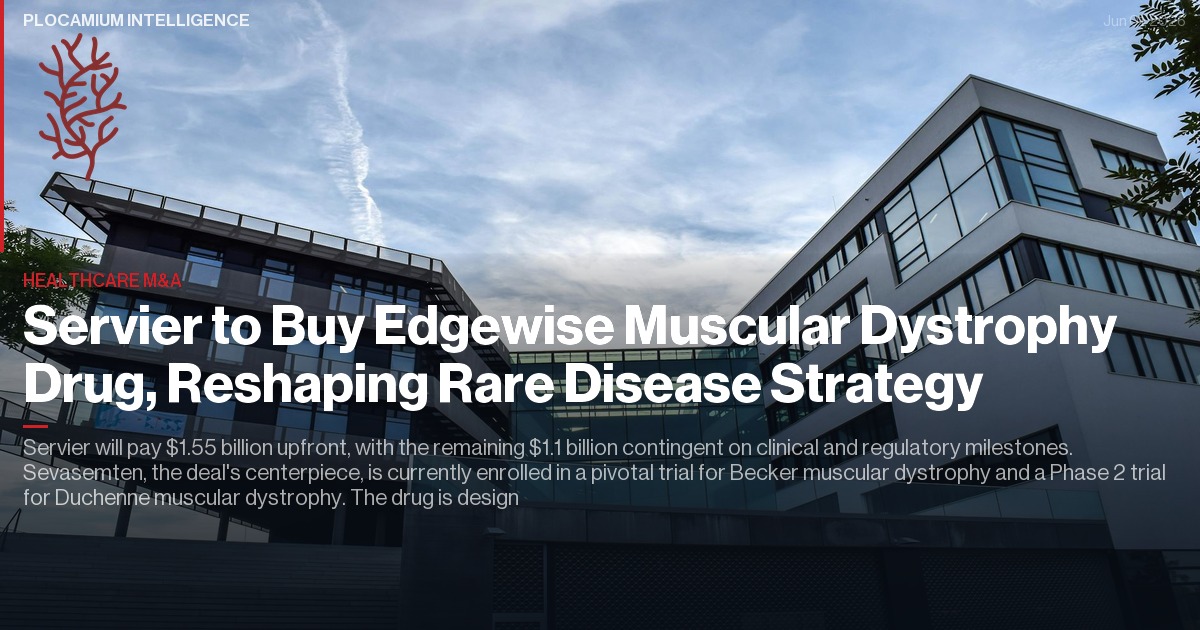 Servier to Buy Edgewise Muscular Dystrophy Drug, Reshaping Rare Disease Strategy