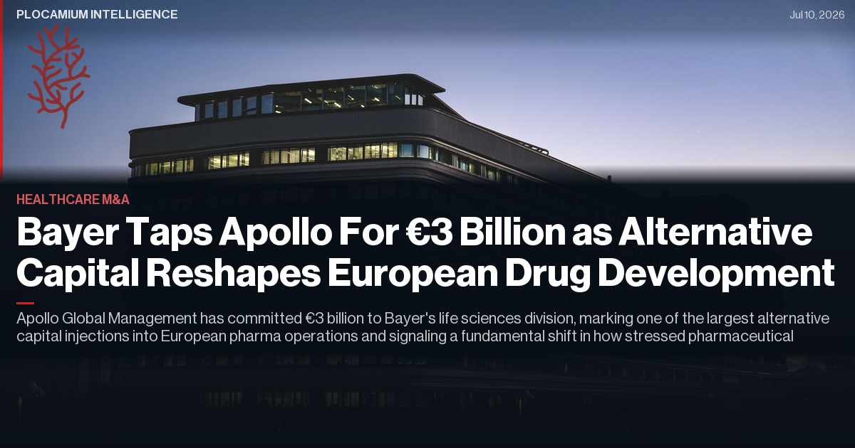 Bayer Taps Apollo For €3 Billion as Alternative Capital Reshapes European Drug Development