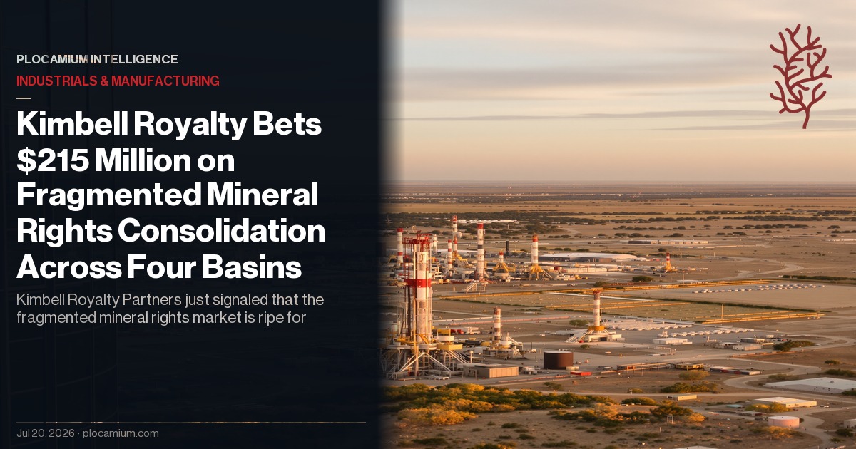 Kimbell Royalty Bets $215 Million on Fragmented Mineral Rights Consolidation Across Four Basins
