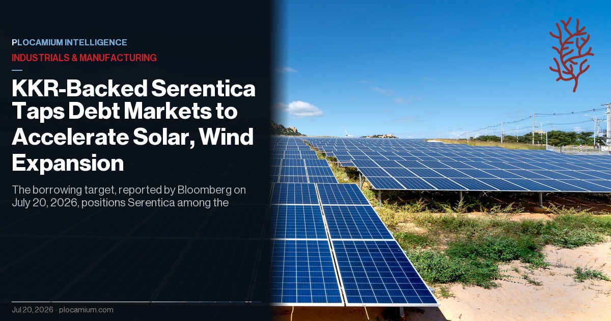 KKR-Backed Serentica Taps Debt Markets to Accelerate Solar, Wind Expansion