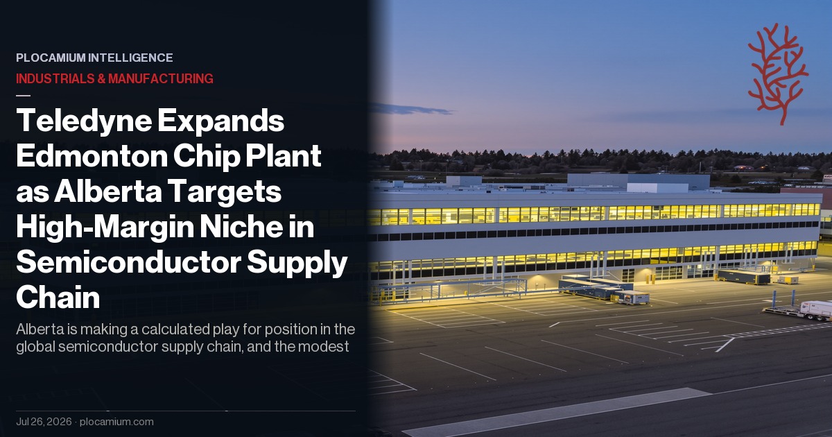 Teledyne Expands Edmonton Chip Plant as Alberta Targets High-Margin Niche in Semiconductor Supply Chain