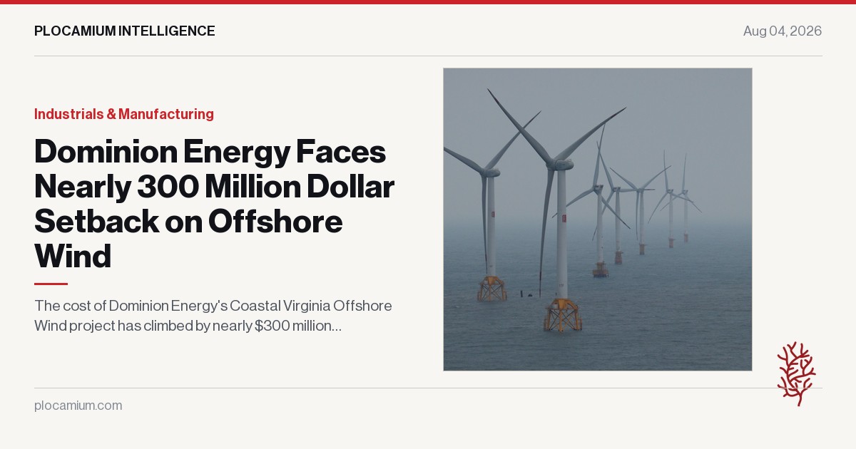 Dominion Energy Faces Nearly 300 Million Dollar Setback on Offshore Wind