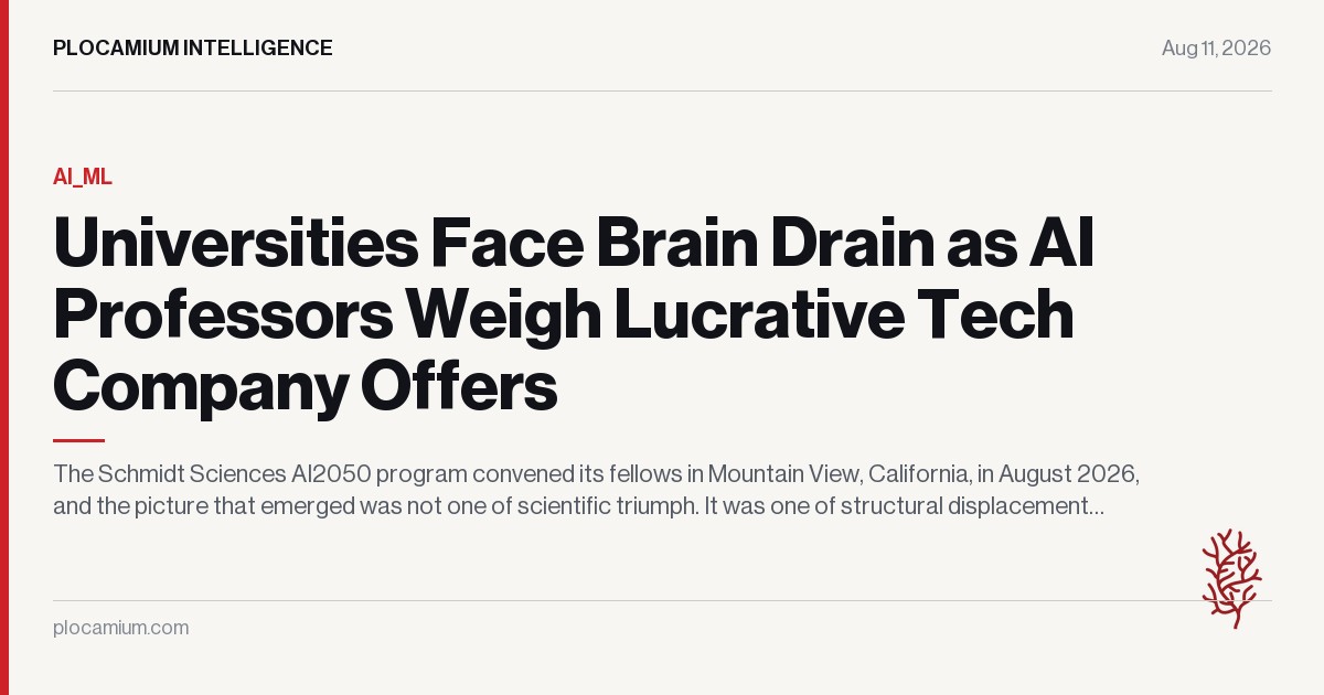 Universities Face Brain Drain as AI Professors Weigh Lucrative Tech Company Offers