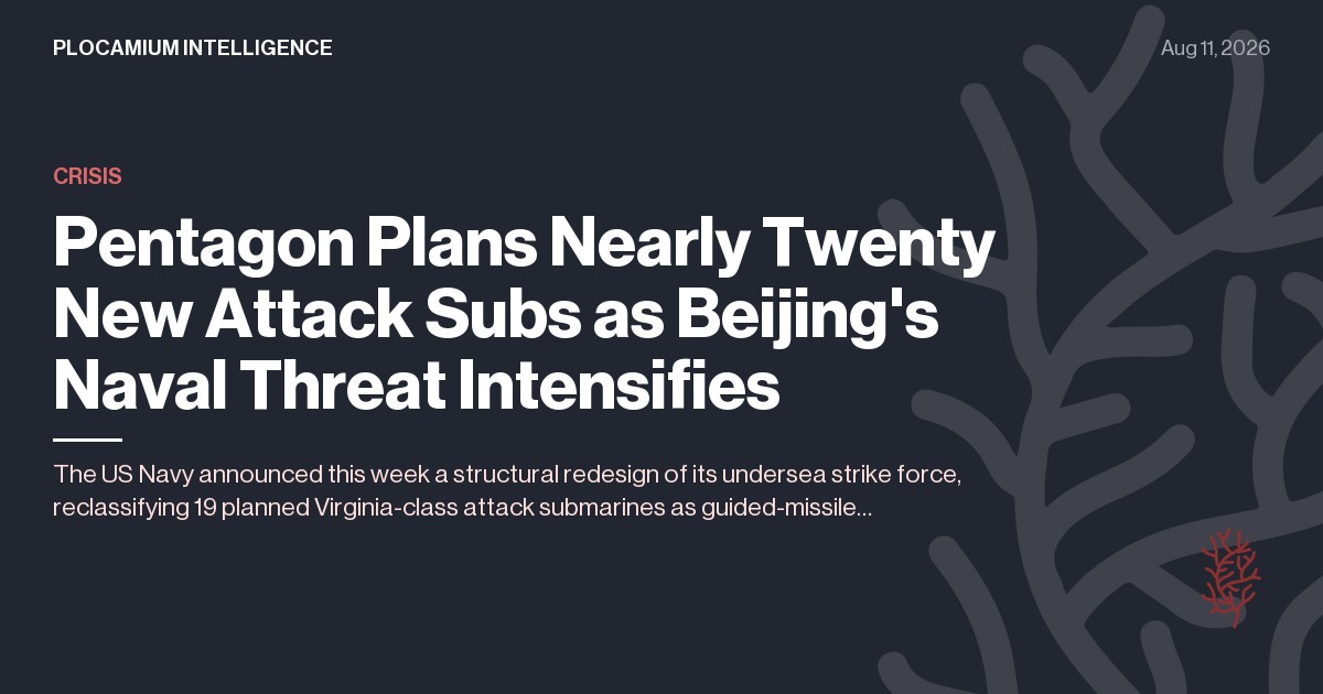 Pentagon Plans Nearly Twenty New Attack Subs as Beijing's Naval Threat Intensifies