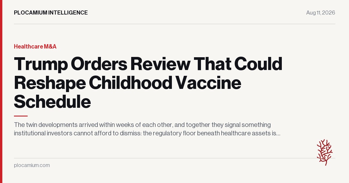 Trump Orders Review That Could Reshape Childhood Vaccine Schedule