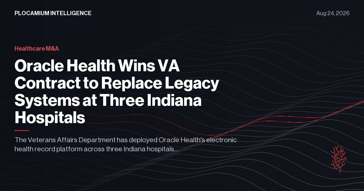Oracle Health Wins VA Contract to Replace Legacy Systems at Three Indiana Hospitals